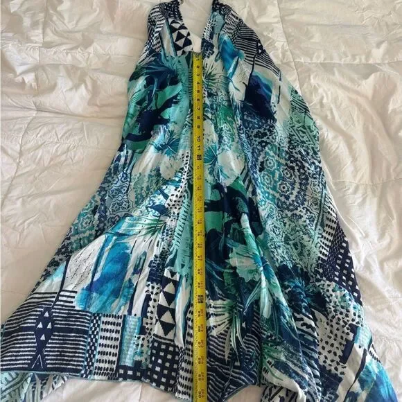 RR Hawaii Resort Multiway Dress One Size Rayon Halter Convertible Beach Cover Up - Picture 4 of 12